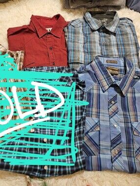 Men's Multi-Color Plaid and Solid Shirts